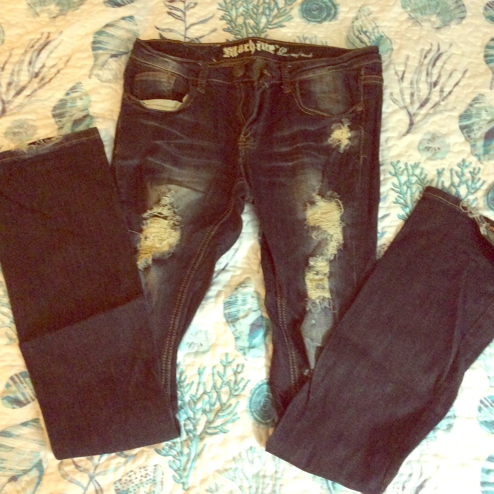 Machine Brand Skinny Bootcut Jeans